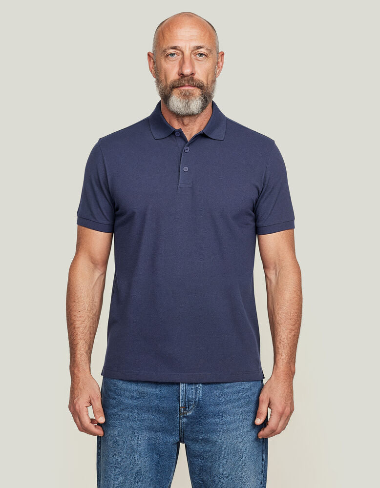 Polo Regular Fit in Navy Blau | Print Nils Skarke (PriNS)