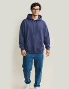 Kapuzenpullover Loose Fit in Navy Blau | Print Nils Skarke (PriNS)