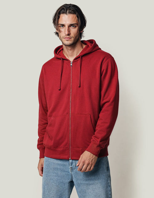 Pullover mit Reißverschluss Regular Fit in Brick | Print Nils Skarke (PriNS)