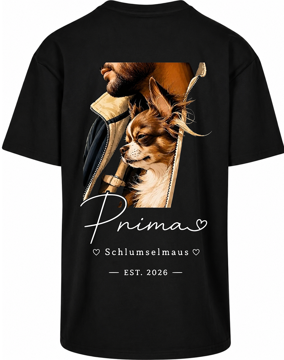 PRIMA Oversize T-Shirt Großes Rückenmotiv