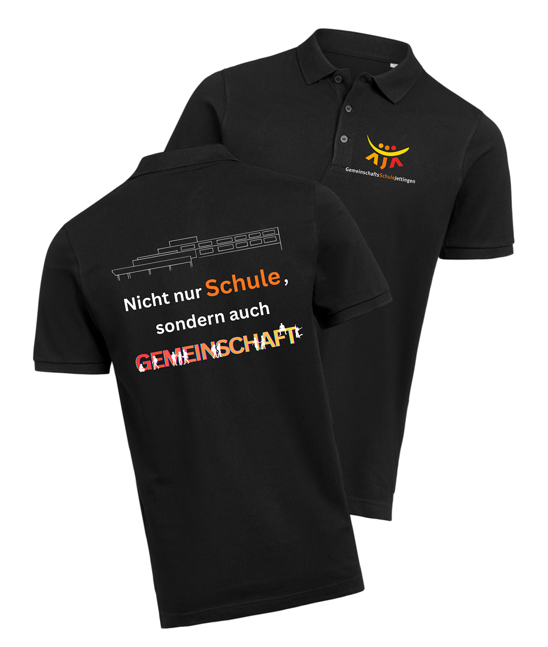 GMS Poloshirt neues Motiv aus Bio Baumwolle